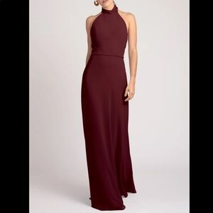 Jenny Yoo Brett Bridesmaid Dress, hibiscus, size 2